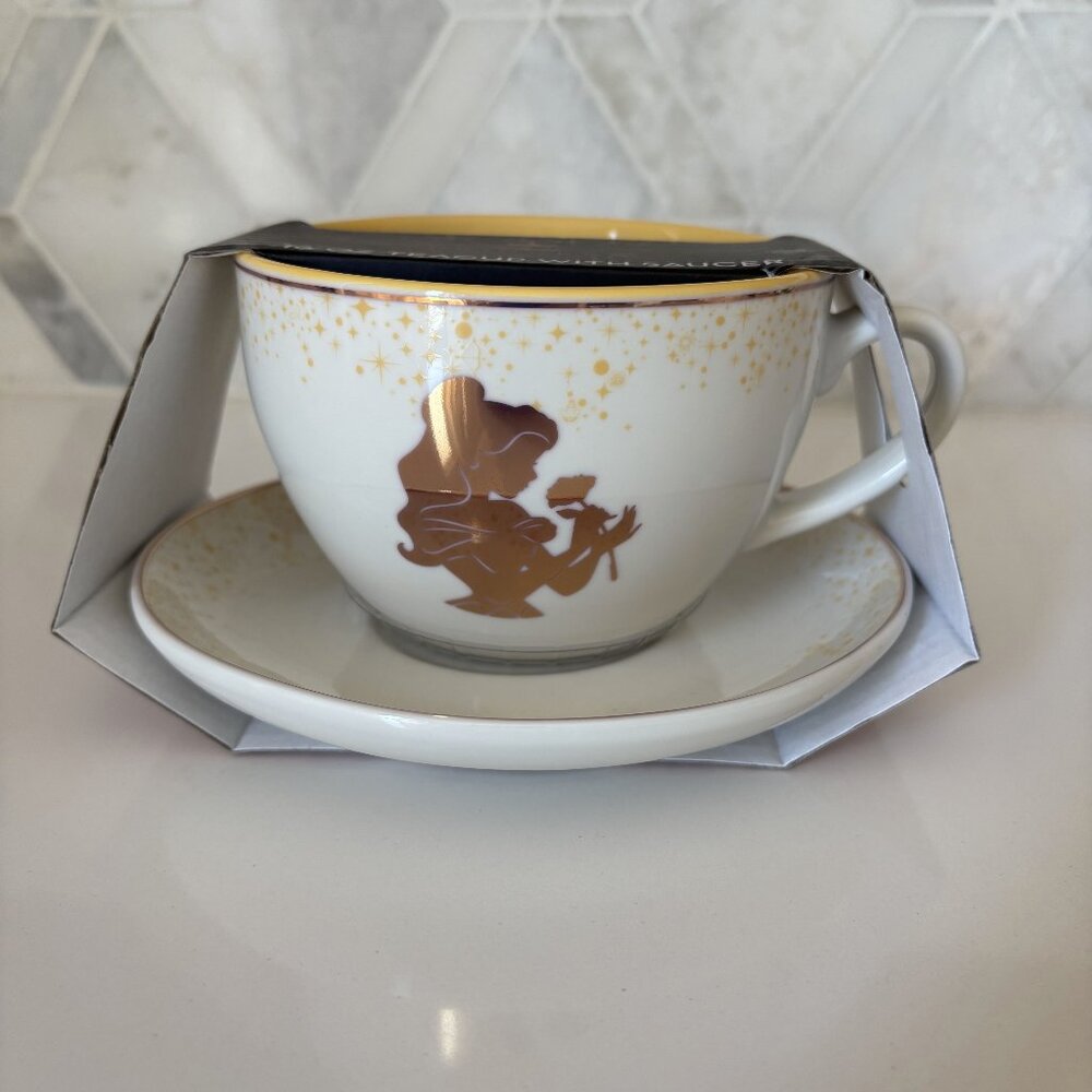 Disney Beauty and the Beast New Teacup with Saucer Set - Picture 1 of 6